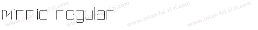 minnie regular字体转换